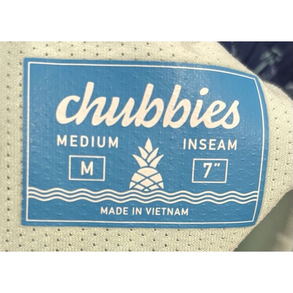 Chubbies The Coladas Quick-Dry 7" Swim Trunks with Boxer-Brief Liner Mens Medium - Picture 6 of 8